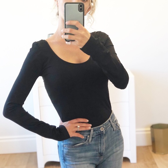 BRENTWOOD Black Long Sleeve Seamless Top - Picture 3 of 5